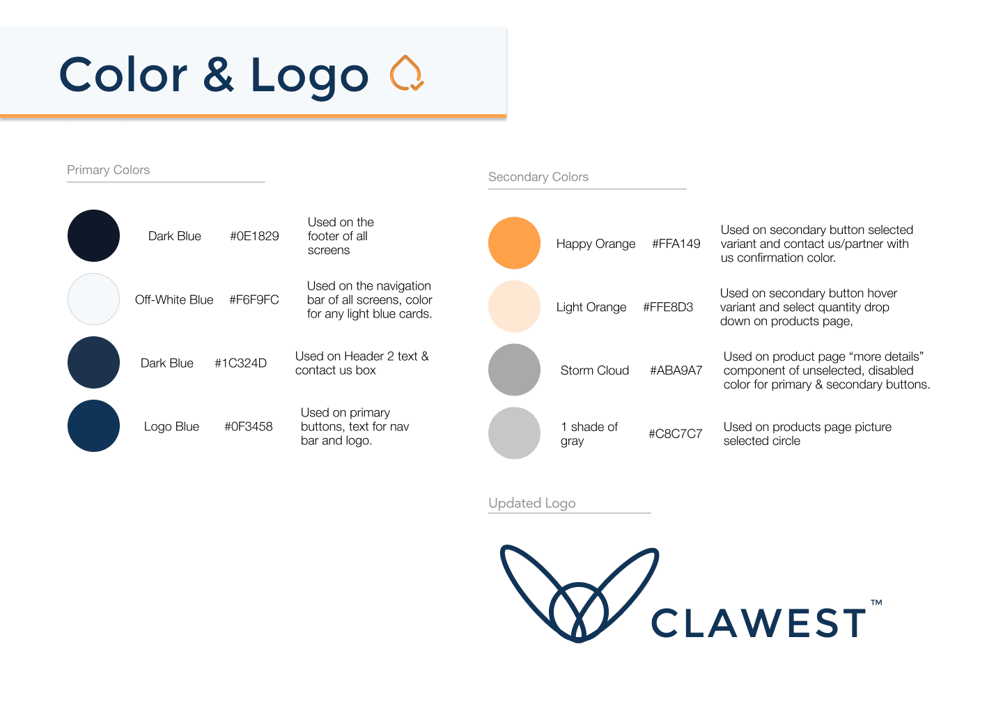 Style guide — color palette and logo