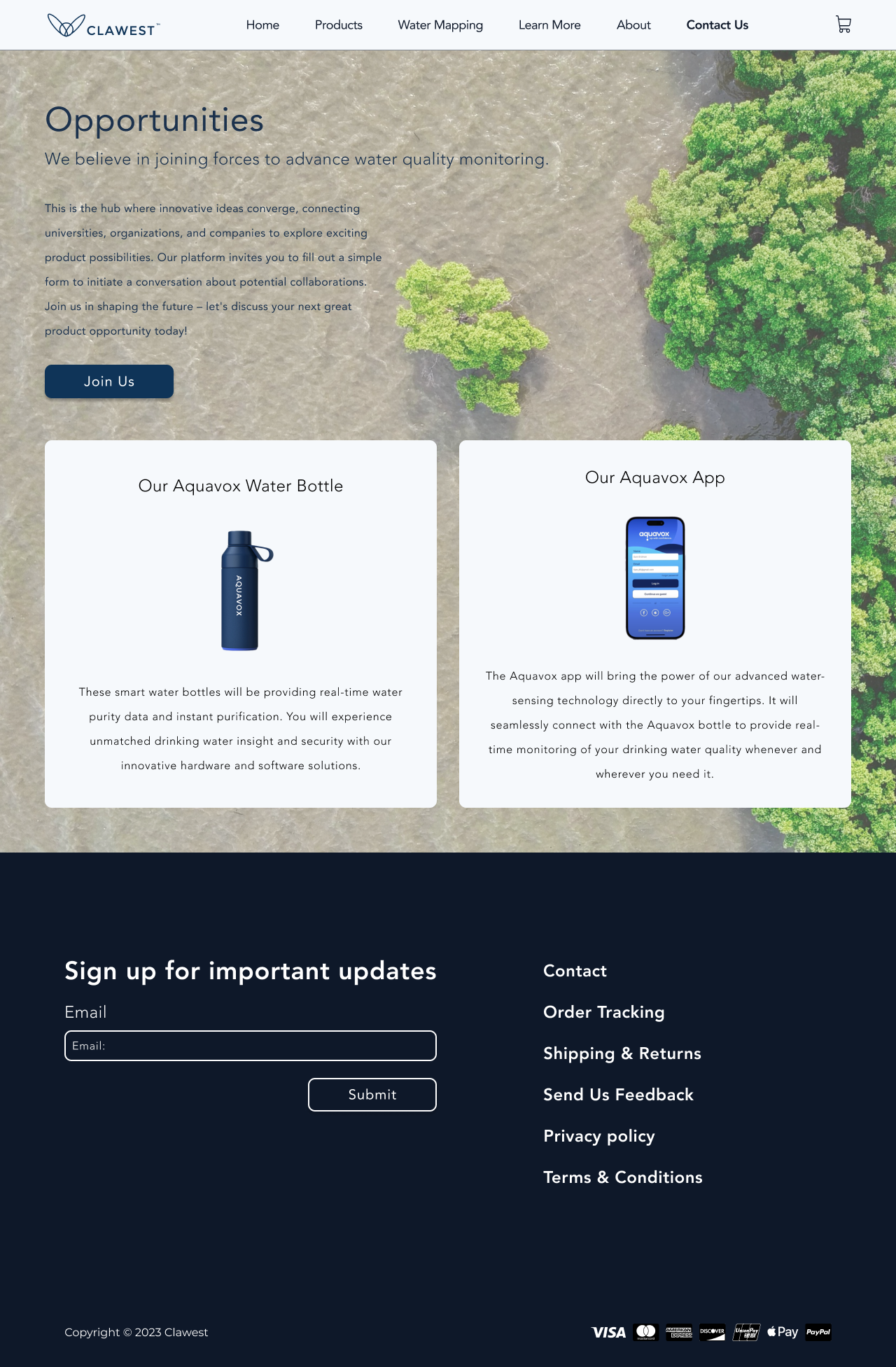 High-fidelity partnership opportunity page