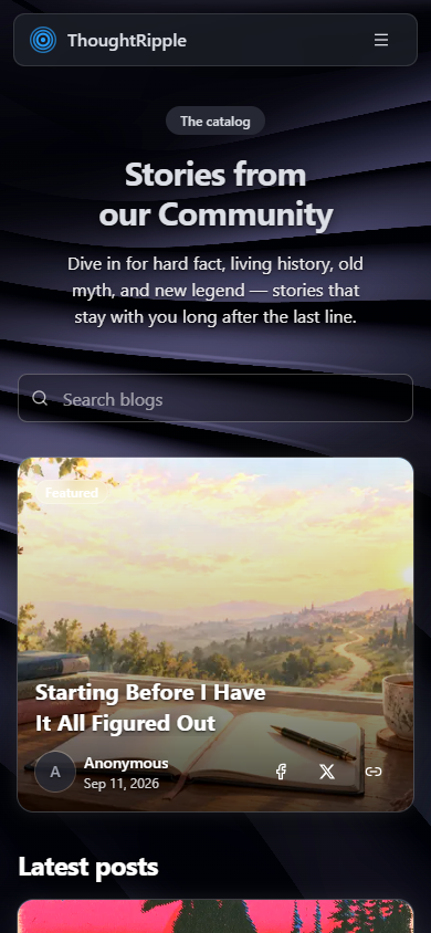 Community posts on a phone