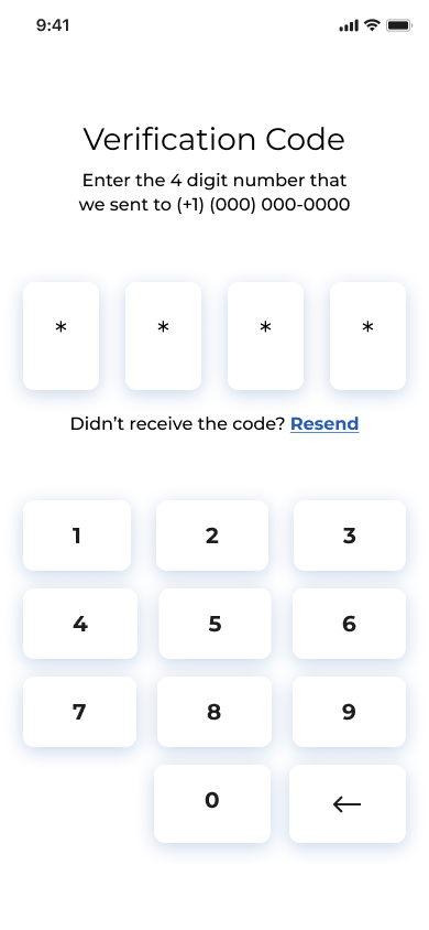 Enter the 4-digit verification code